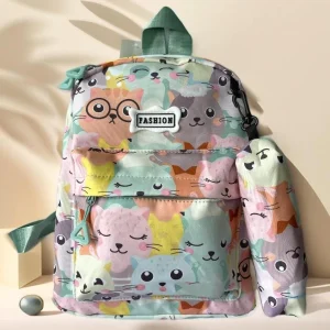 Mochila de Gatinho e Ursinho